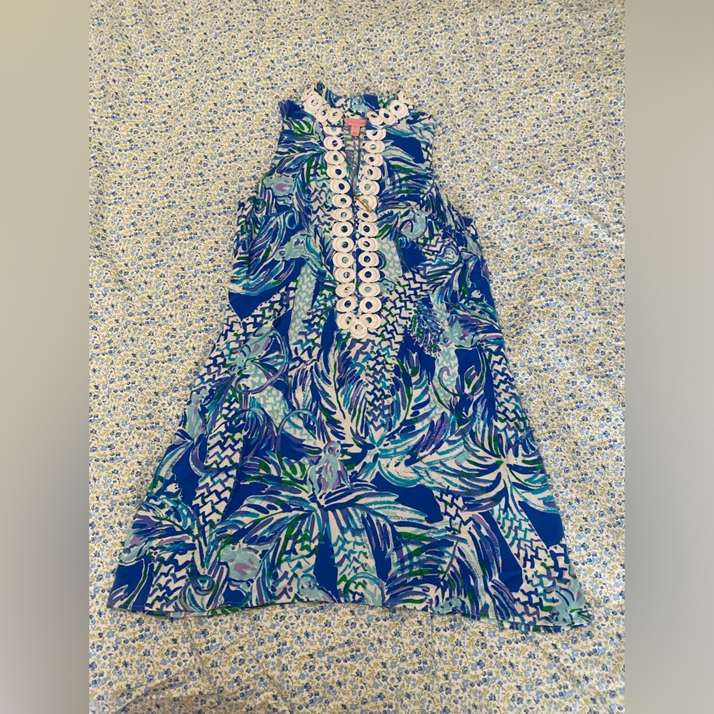 Lilly Pulitzer Blue Zip Dress